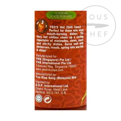 Yeo's Hot Chilli Sauce, 300ml